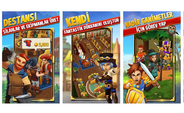 shop titans tasarım ticaret yönetim ve ticaret simülasyonu mobil oyunu