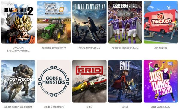 google stadia games