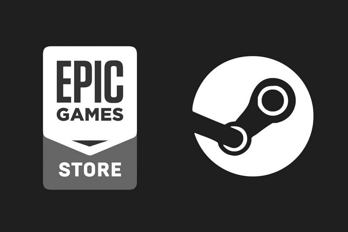 epic games ve steam logoları yan yana