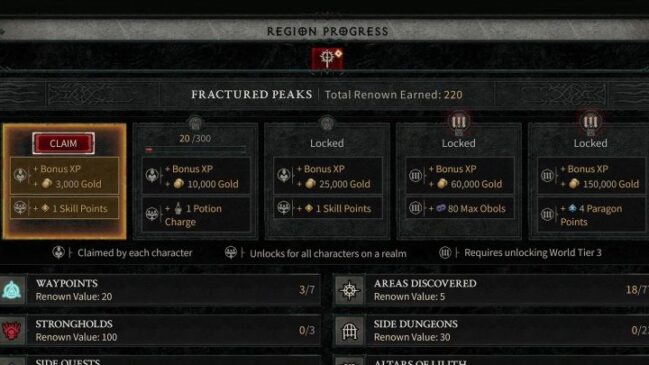 aiablo 4 renown ödül sistemi