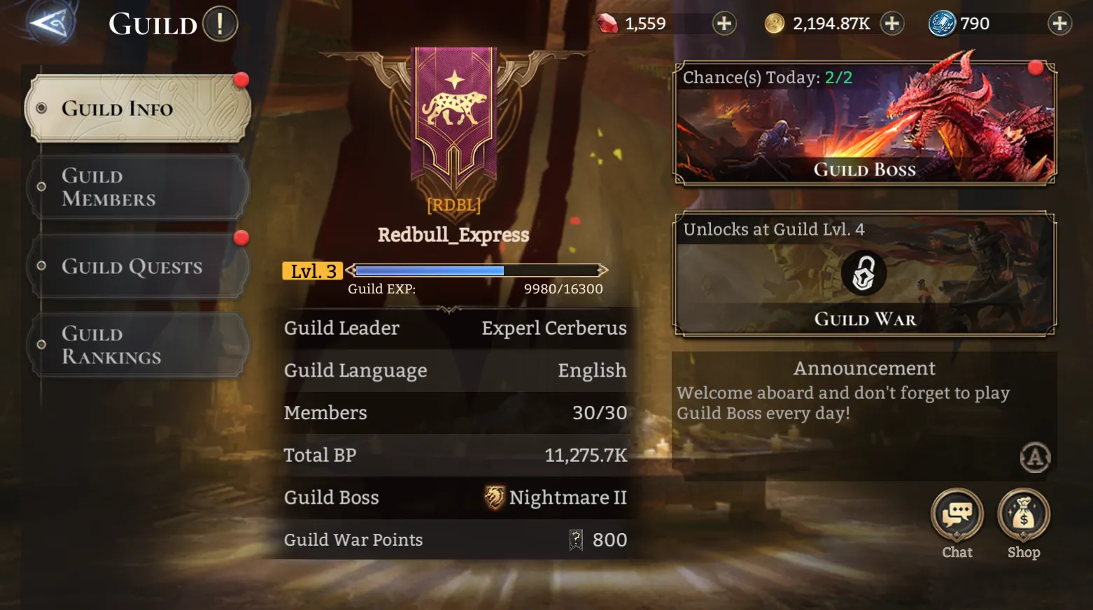 Bir Loncaya (Guild) Katılın!