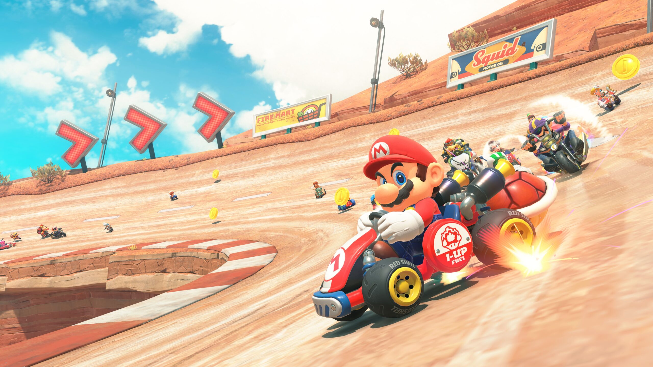 Here are a few ways to translate "Nintendo shows off Mario Kart Tour's title screen" into Turkish, depending on the nuance:Nintendo, Mario Kart Tour'un açılış ekranını sergiledi.This is a very common and natural way to say it. "Sergiledi" means "displayed" or "showcased," which fits "shows off" well. "Açılış ekranı" is a good term for a title/opening screen.Nintendo, Mario Kart Tour'un başlık ekranını tanıttı."Tanıttı" means "introduced" or "promoted," which also implies a reveal or showing off. "Başlık ekranı" is another direct translation for "title screen."Nintendo, Mario Kart Tour'un açılış ekranını gözler önüne serdi.This one is a bit more dramatic, meaning "unveiled" or "laid before eyes." It emphasizes the "showing off" aspect strongly.Most common and natural choice:
Nintendo, Mario Kart Tour'un açılış ekranını sergiledi.