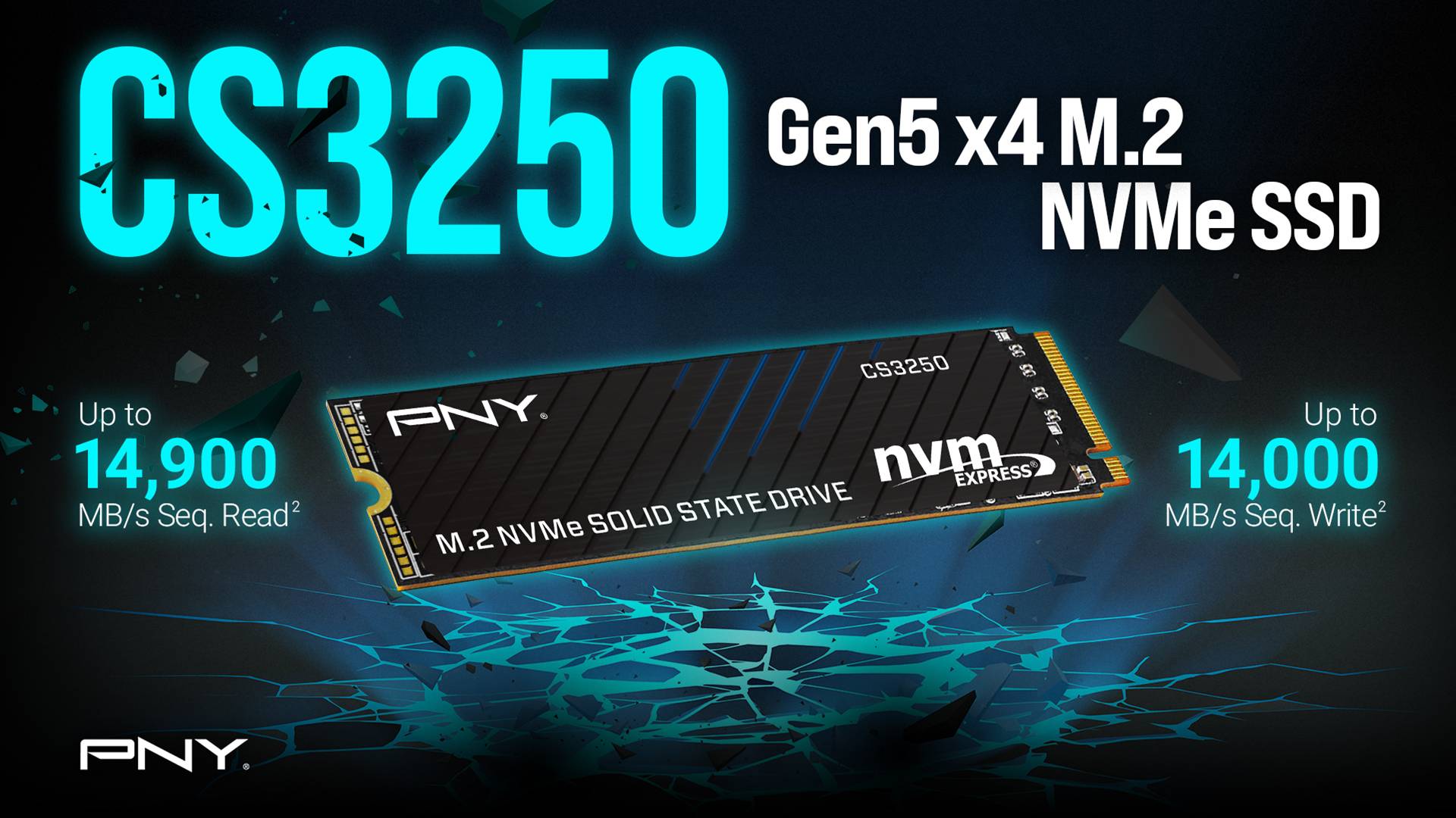 PNY, 14.9 GB/s hızlara ulaşabilen yeni PCIe 5.0 SSD'sini 125 dolardan başlayan fiyatlarla tanıttı.