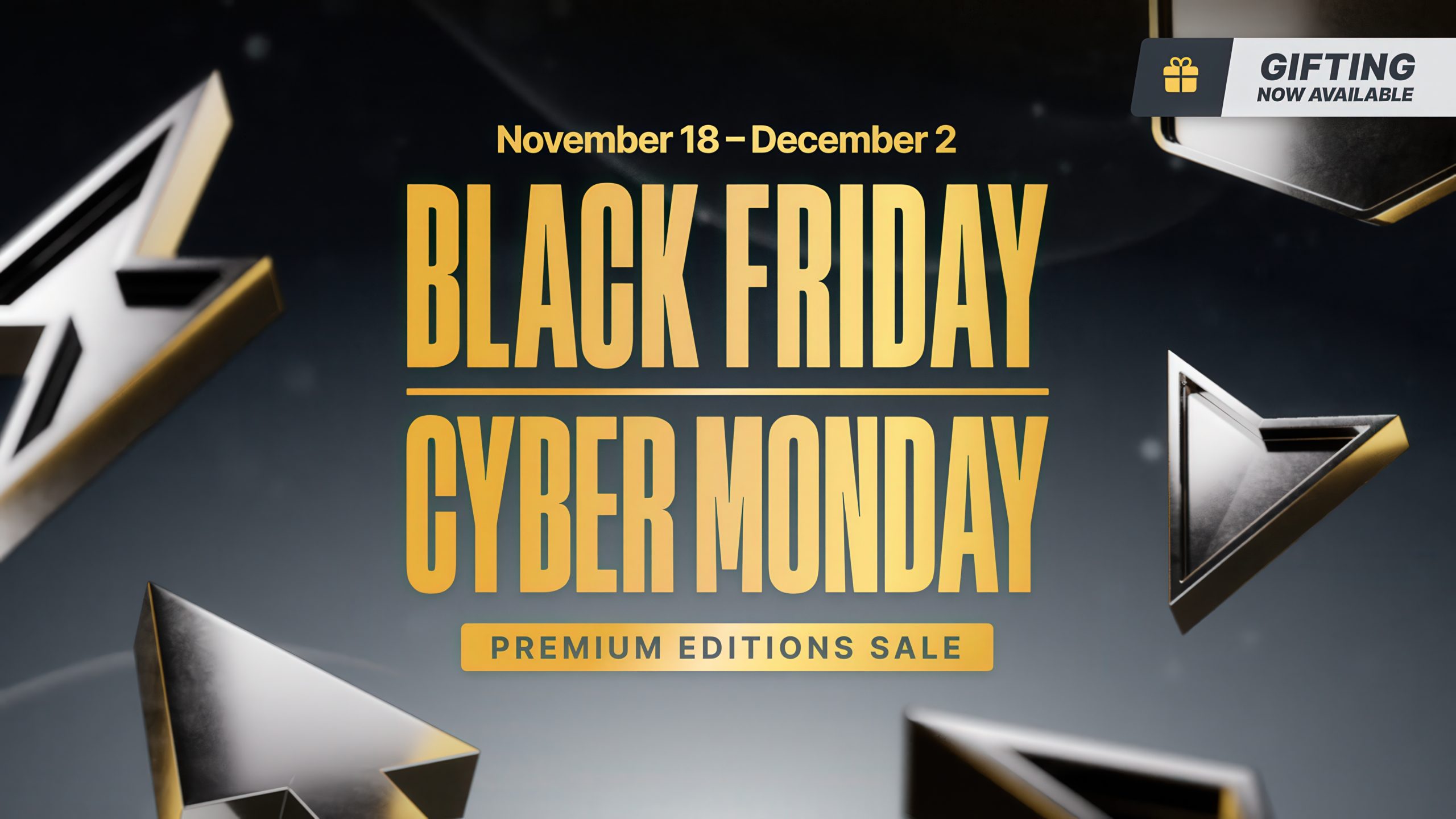Epic Games Store Kara Cuma/Siber Pazartesi 'Premium Sürümler İndirimi'ni Başlattı, Artık Hediye Etme Özelliğiyle